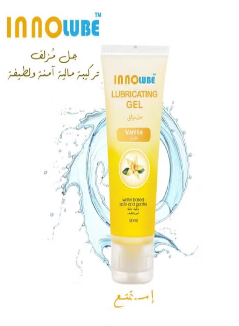 InnoLube Lubricating Gel Vanilla Water Based Safe And Gentle 50 ml - Image 2