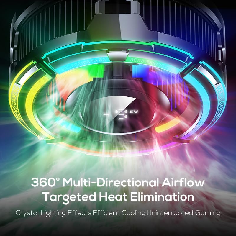 MEMO Mobile Phone Gaming Cooler – Special Edition with RGB Lighting & Ultra-Slim Ice Vein Tech - Image 2