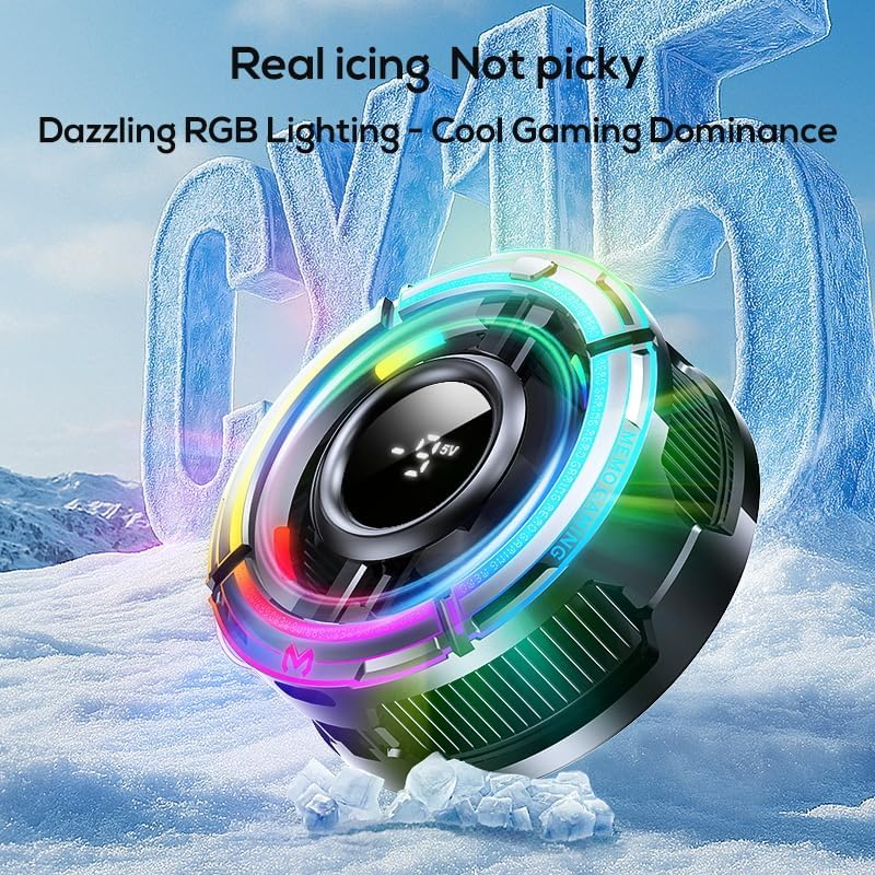 MEMO Mobile Phone Gaming Cooler – Special Edition with RGB Lighting & Ultra-Slim Ice Vein Tech - Image 3