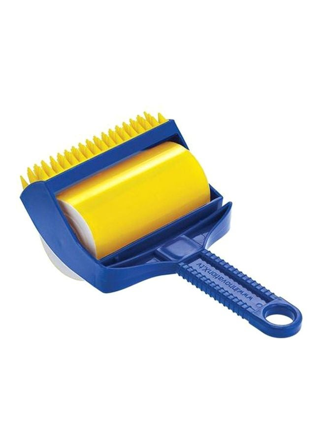 Pet Hair Remover Lint Roller Brush Blue/Yellow 24.4x8.4x20.8cm - Image 1