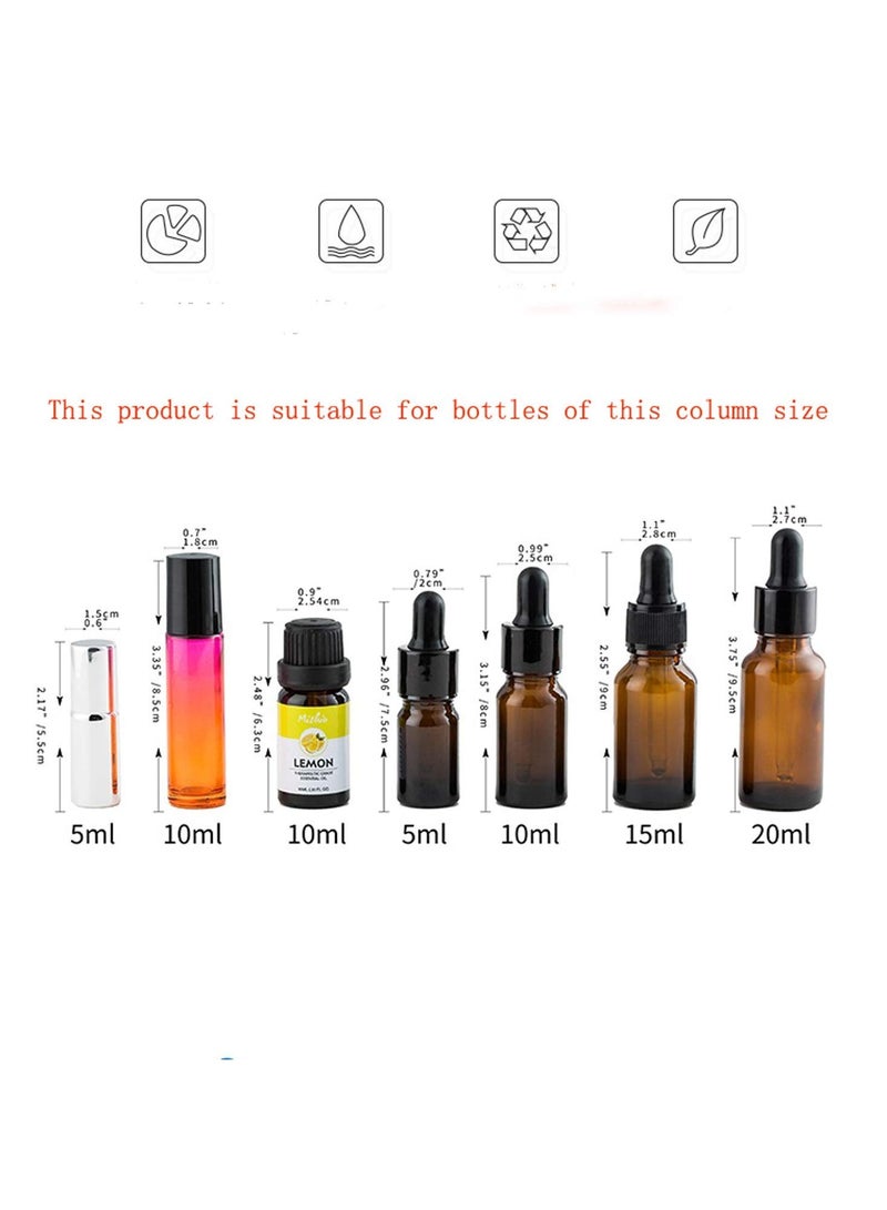 Essential Oil Bottle Display Rack Expandable Holds 5 Oil Bottles (3pcs) - Image 2