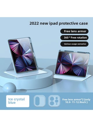 360-degree Rotating Transparent Acrylic Case Ipad Air6/5/11/10.9/10.2 Mini6 Anti-fall Protective Case Simple Design-Color:[Ice Crystal Blue] 360 Degree Rotation♥Acrylic Backboard-Applicable Model:Ipad 11th Generation 2025 Model (11inch) - pzsku/Z79EF7D2C5EDAB14E0A77Z/45/1746206275/fd58ffa3-505a-44e9-b5bb-b7a4d9bd6b2f