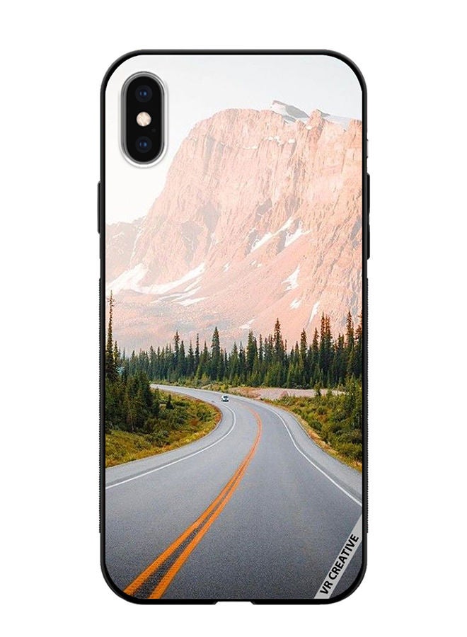VR CREATIVE Protective Case Cover For Apple iPhone X/XS Adventure Road Design Multicolour - Image 1