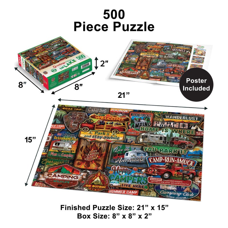 MasterPieces - 550 Piece Jigsaw Puzzle, The Lake, Fun for Adults, Family, Kids, 18" x 24" - Image 2