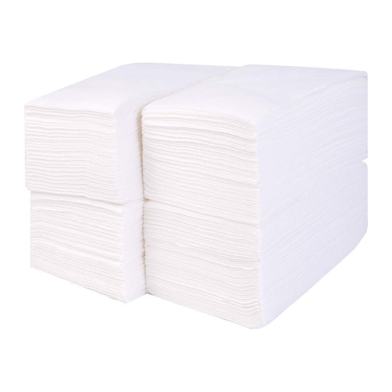 Gmark LinenFeel Guest Towels Premium ClothLike Paper Hand Napkins Disposable White Guest Towel 50PCSROW Total 200PCS for Kitchen Bathroom Weddings or Events GM1059