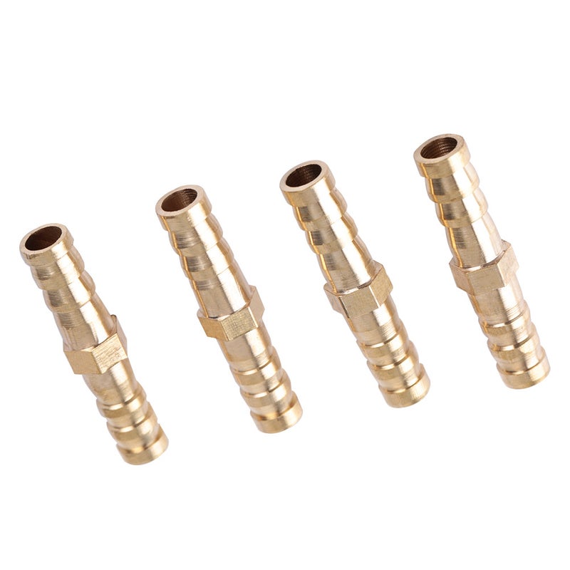 Brass Fitting Hose Barb Tail Reducer Reducing Plug Connector (8mm-8mm 4pcs) - Image 4