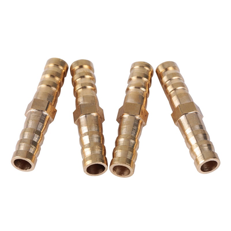 Brass Fitting Hose Barb Tail Reducer Reducing Plug Connector (8mm-8mm 4pcs) - Image 3