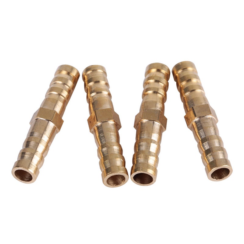 Brass Fitting Hose Barb Tail Reducer Reducing Plug Connector (8mm-8mm 4pcs) - Image 5