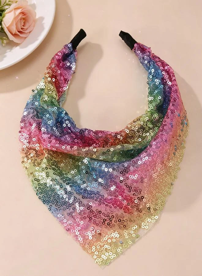 Take Two  Sequin Triangle Headband for Women | Best Price UAE