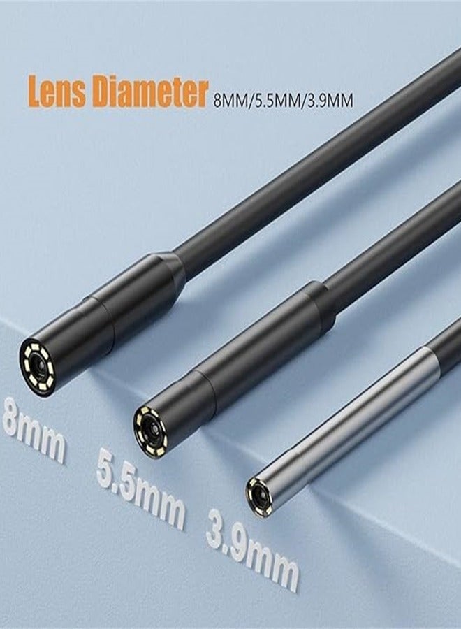 Generic Internal Tube Borescope Camera with Light, IP68 Waterproof Borescope, 1080 HD Inspection Camera Serpentine Camera, 16.5ft Borescope Camera, Men's Gadget (2.8 inch) - Image 5