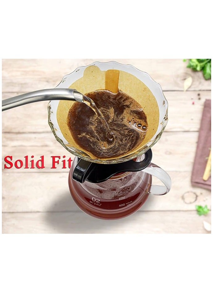 RANK V60 Manual Coffee Drip Filter With Holder Clear/Black 11.5x10cm - Image 3