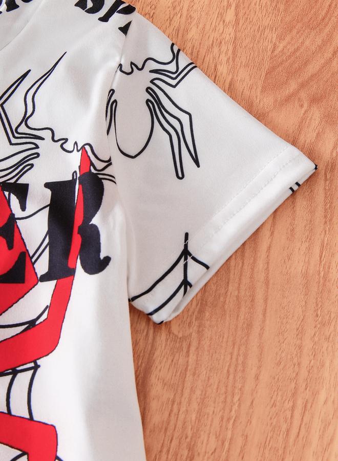 Take Two Boys Graphic Print T-Shirt and Shorts Set - Image 4