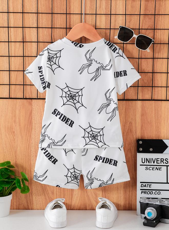 Take Two Boys Graphic Print T-Shirt and Shorts Set - Image 2