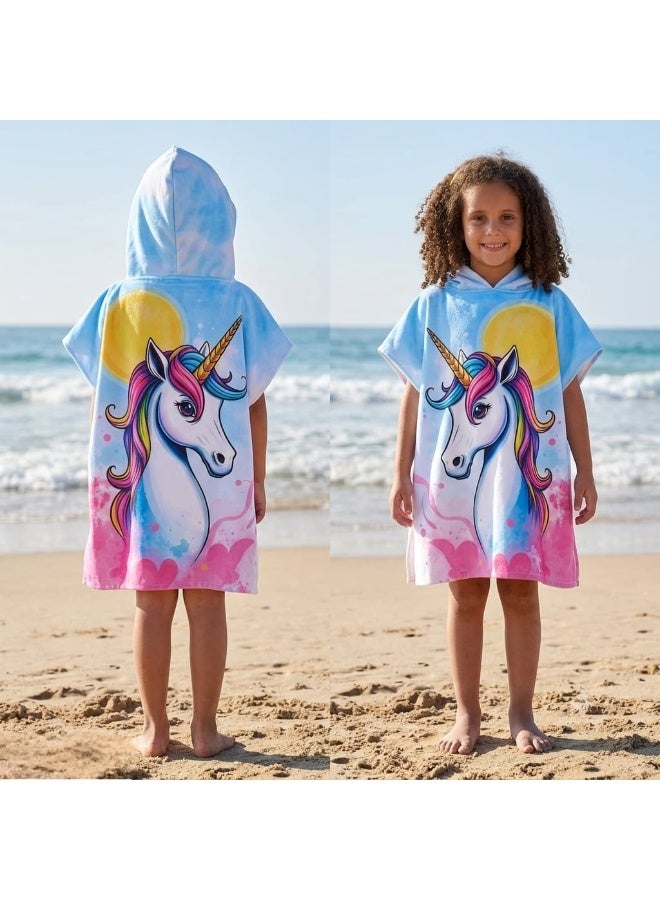 Children's Beach Poncho (65*60cm) Available in Various Designs and Colors, One-Size - Image 4