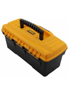 MANO CLASSIC TOOLBOXES WITH FLAT LID 13" - 320mm*165mm*136mm, Polypropylene, Black/Orange  - Image 2