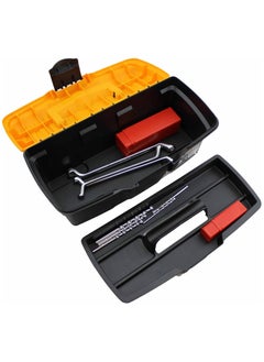 MANO CLASSIC TOOLBOXES WITH FLAT LID 13" - 320mm*165mm*136mm, Polypropylene, Black/Orange  - Image 5