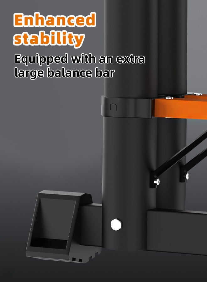 ALongDeng 3.5M Telescoping Ladder Heavy-Duty Steel Extension Ladder Folding Portable for Home Roof Attic Non Slip Step Ladders with One Button Retraction 150KG Capacity - Image 5