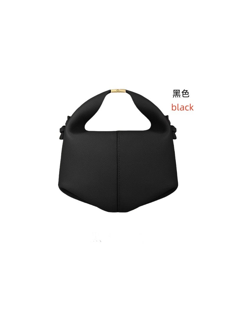 Generic - Polene Fashionable Design Womens Shoulder Bag Handbag Commute Dumpling Bag Genuine Leather Crossbody Bag From China Mainland Black [spot] - Image 1