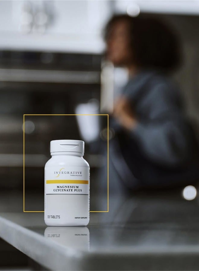 Magnesium Glycinate Plus - Brain Function Supplement for Women & Men* - Supports Cardiovascular & Nerve Function* - Vegan - 120 Tablets