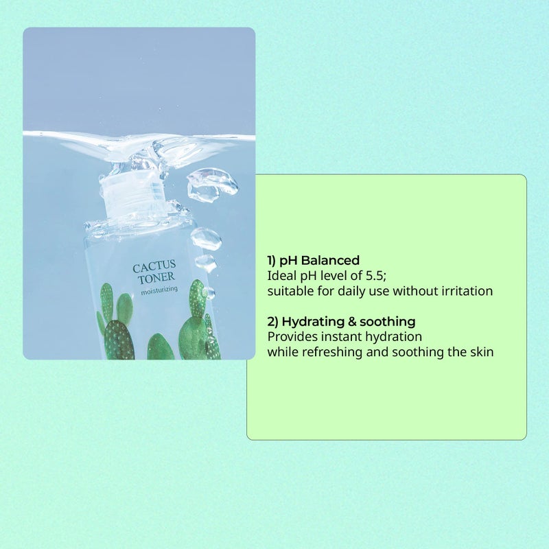 YADAH Cactus Toner (7.1fl oz) - Cruetly Free Prickly Pear. Hypoallergenic Moisturizing Skin Care. - Image 3