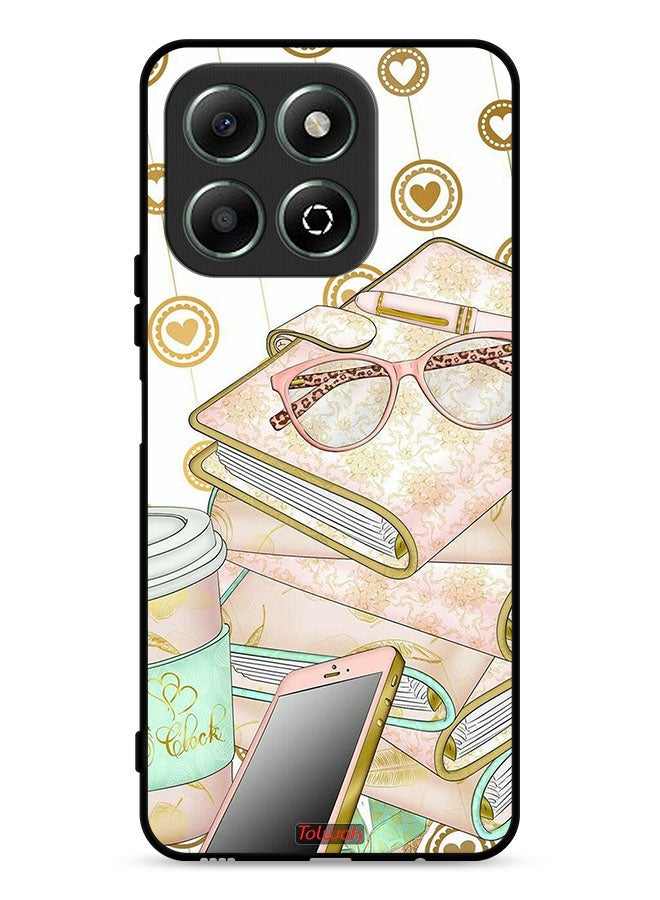 Tolwak Honor X6b 4G Protective Case Cover Glasses On Books - Image 1