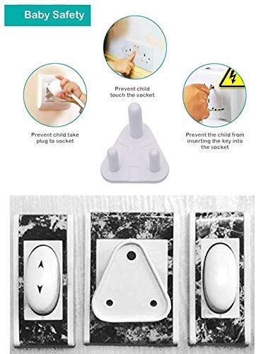 Inditradition Baby Safety Electrical Socket Cover Guards, for 5 amp Sockets, White (Pack of 20) - Image 3