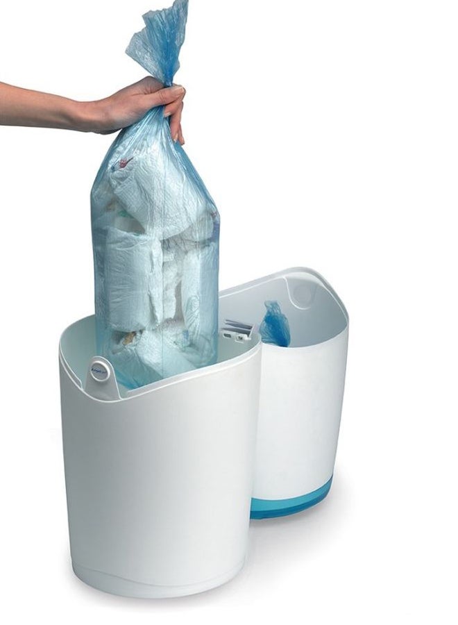 Angelcare Nappy Disposal System Refill Cassettes 3 Pack, Blue - Image 2