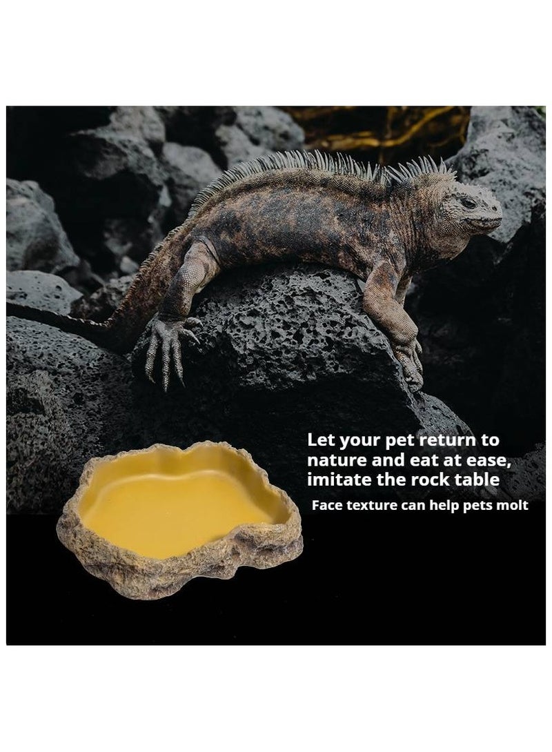 REPTIZOO REPTIZOO Reptile Food Dish Terrarium Water Bowl Food Feeding Bowl for Reptile Amphibian Pets Large(ERB10XS)  - Image 3