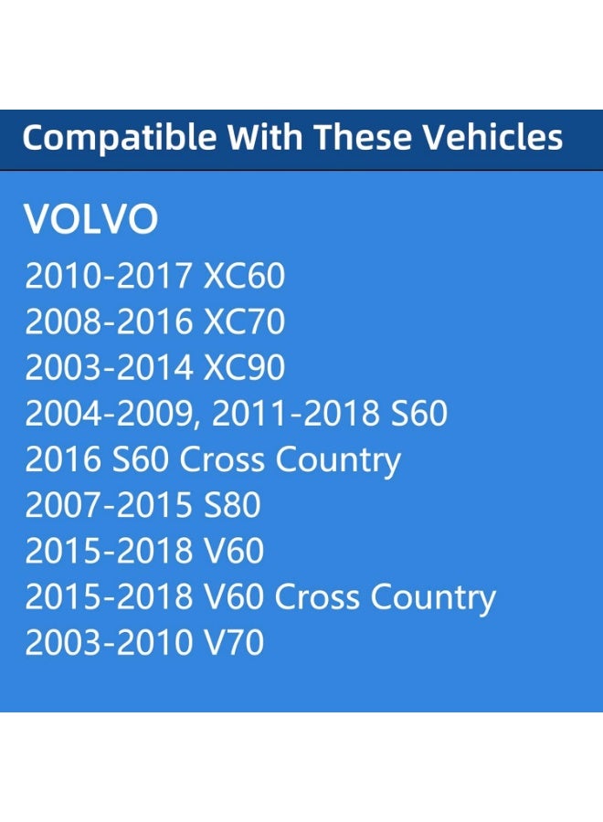Gas Cap, Fuel Cap For Volvo XC60, XC70, XC90, S60, S80, V60, V60 Cross Country,V70, Replace 31392044, Vehicles included 2003 2004 2005 2006 2007 2008 2009 2010 2011 2012 2013 2014 2015 2016 2017 2018 - Image 2