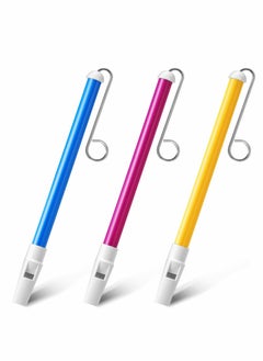 3 PCS Slide Whistle, Slide Whistle Musical Instrument Toy, Children's Speech and Oral Muscle Training  for Parent-Child Games, Educational Party Favors 10.5 Inch (Blue Purple Yellow)