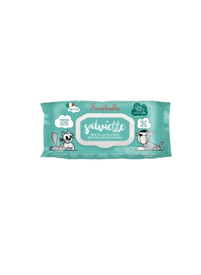 Ferribiella Milleusi Moisturizing and Sanitizing Pet wet wipes 