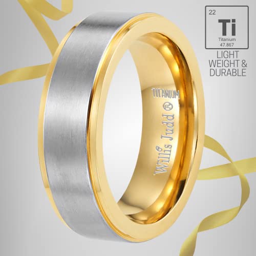 Willis Judd Men's DAD Titanium 7mm Ring Engraved Love You Dad with Gift Pouch - Image 5
