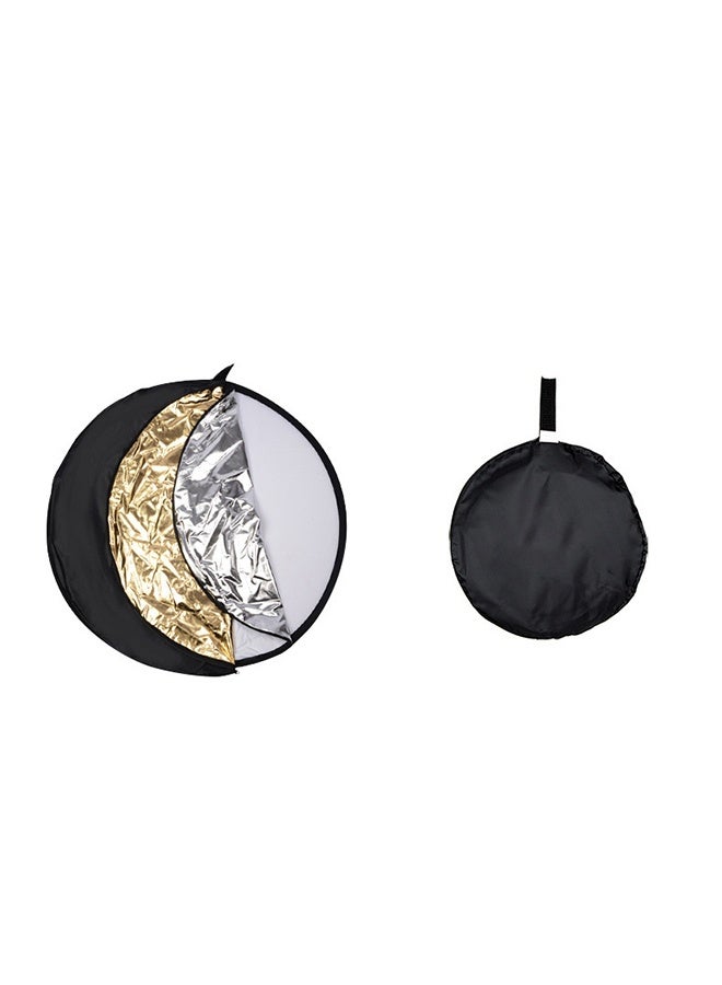 5-In-1 Multi Reflector With Bag，Clear/Black/Gold - Image 2