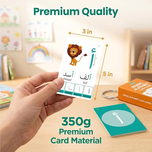 YIYDONG Arabic Flash Cards for Beginners Learn Arabic Alphabet for Kids Teens and Adults Educational Language Learning Resource for Grade School Classroom Homeschool Supplies - Image 5