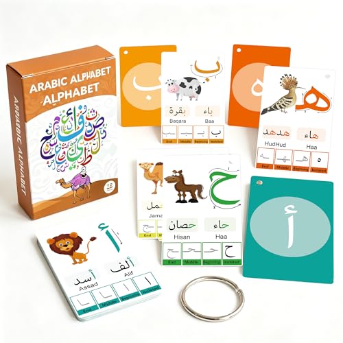 YIYDONG Arabic Flash Cards for Beginners Learn Arabic Alphabet for Kids Teens and Adults Educational Language Learning Resource for Grade School Classroom Homeschool Supplies - Image 1