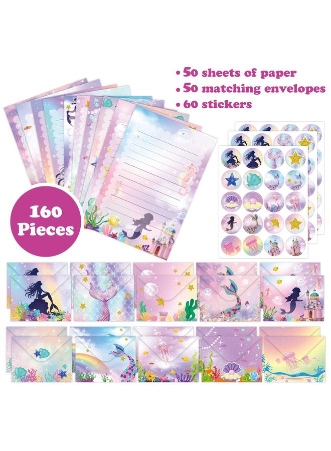 Bluejw Mermaid Suit Envelope Letter Paper 160 Creative Advanced Letter Fishtail Suit New Product - Image 4