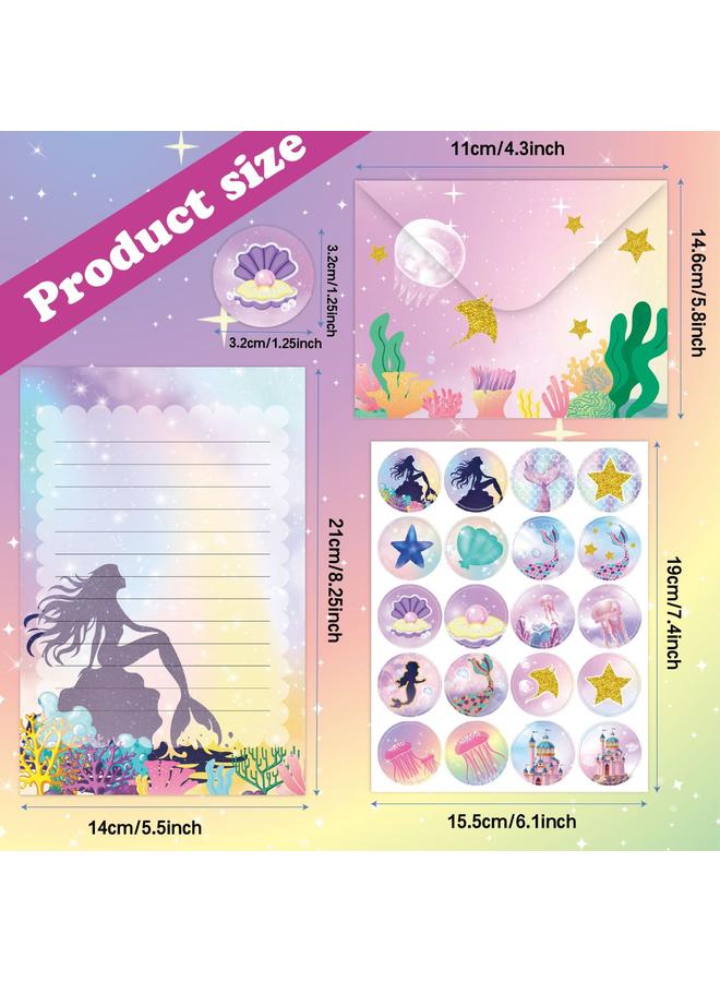 Bluejw Mermaid Suit Envelope Letter Paper 160 Creative Advanced Letter Fishtail Suit New Product - Image 2