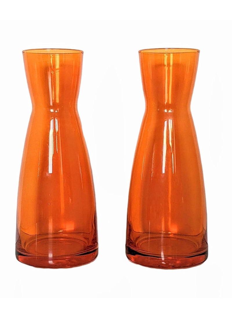 Bormioli Rocco Bormioli Rocco Glass Vase 25 Cms 1 Pc, Ypsilon Caraffa Orange Color | Tall Vase  - Image 3