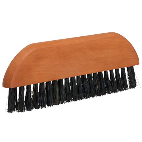 Redecker Natural Pig Bristle Pocket Clothes Brush with Oiled Pearwood Handle, 5-1/2 inches, Versatile Compact Hand Brush Removes Lint, Pilling and Debris from Garments, Made in Germany - Image 1