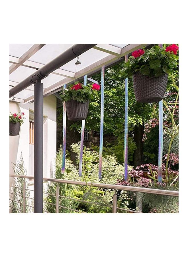 NIBEMINENT 2-Piece Bird Scare Reflective Tape Silver - Image 5