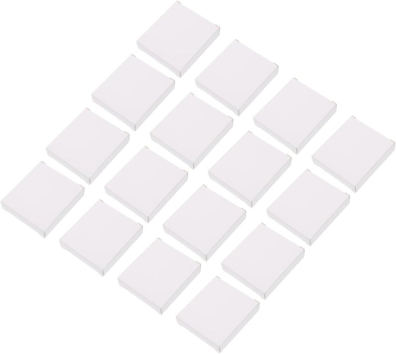 40pcs White Paper Storage Boxes 70x63x15mm Universal Packaging Cartons Foldable E-commerce Shipping Containers for Small Item Organization - Image 1