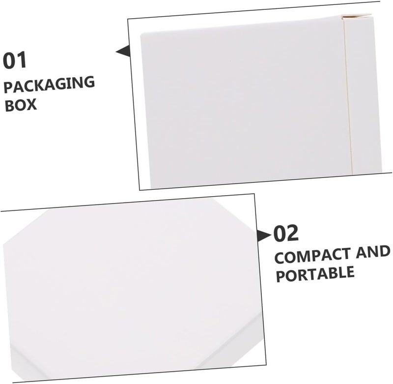 40pcs White Paper Storage Boxes 70x63x15mm Universal Packaging Cartons Foldable E-commerce Shipping Containers for Small Item Organization - Image 3