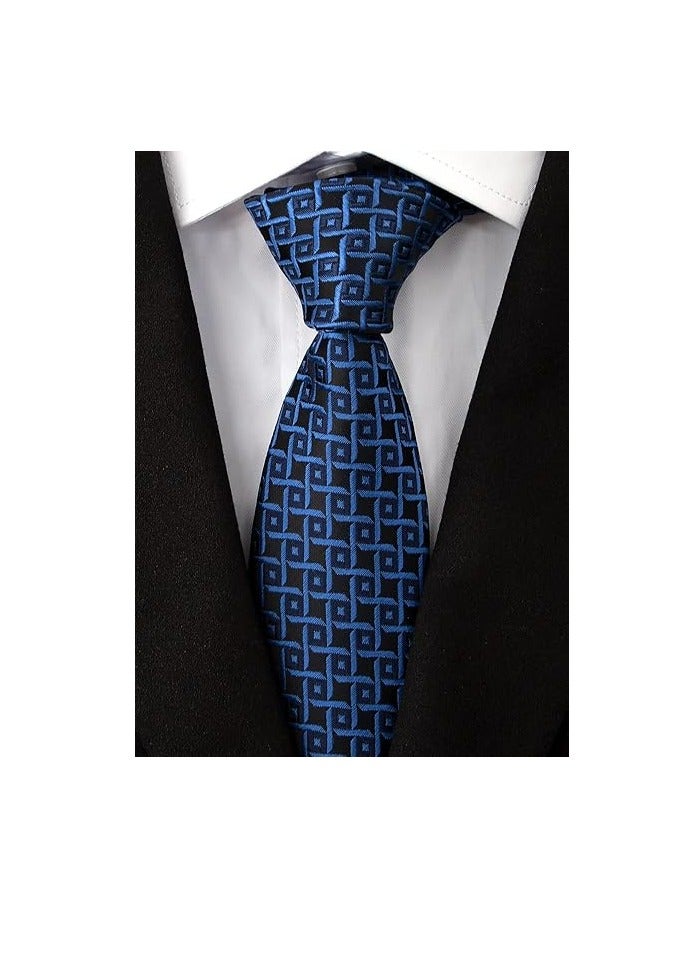 Oasisgalore 4 PCS Men's Necktie Classic Silk Tie Woven Jacquard Neck Ties - Image 5