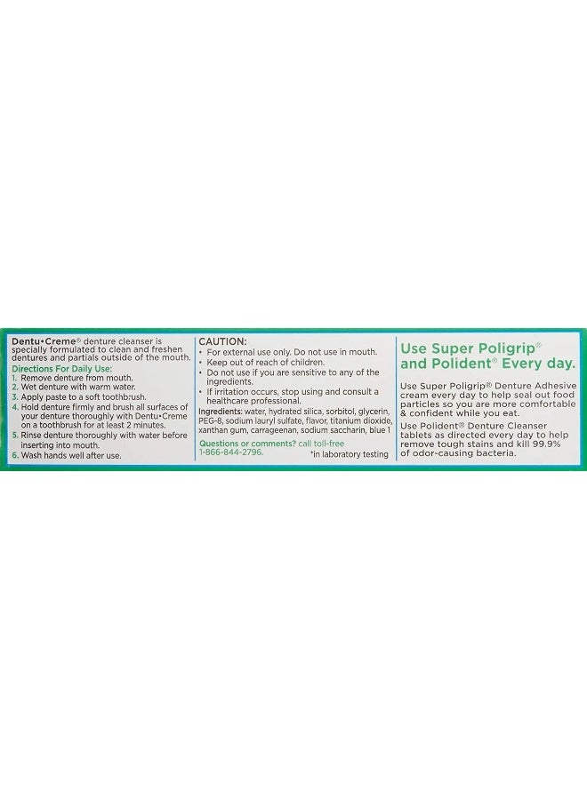 Polident Dentu Creme Denture Toothpaste 39 oz - Image 2