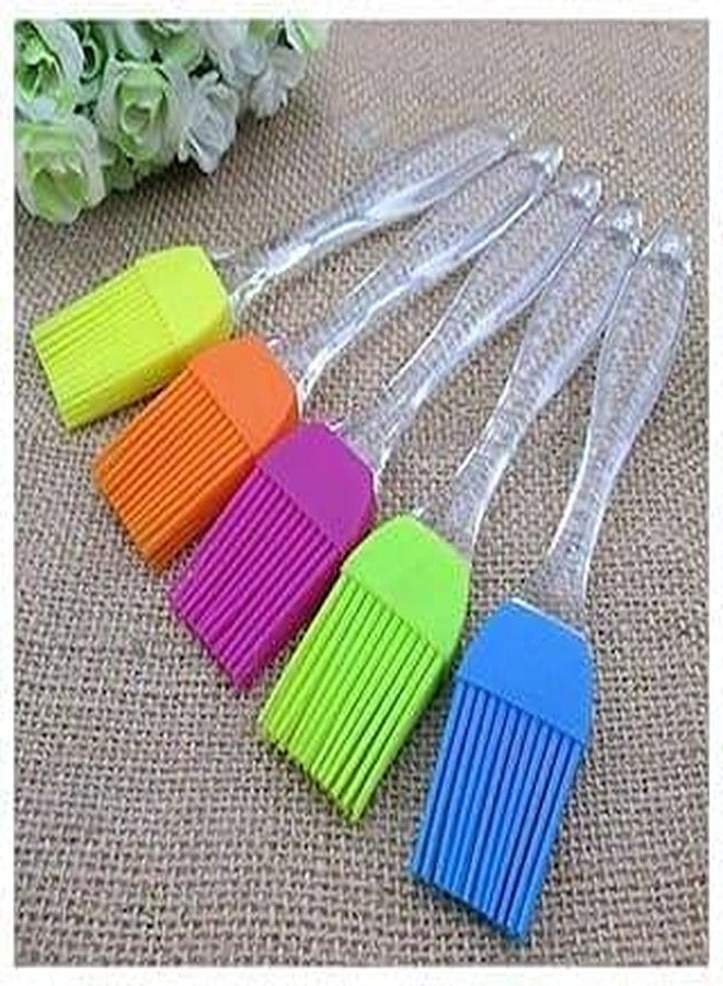 skyeel Flat Pastry Brush | Multi-Purpose Silicone Durable Easy Use | Oil Cooking Brush for Grilling, Tandoor, Cooking, Baking, BBQ | Brush for Cooking | Cooking Tools | Multicolor (3) - Image 5