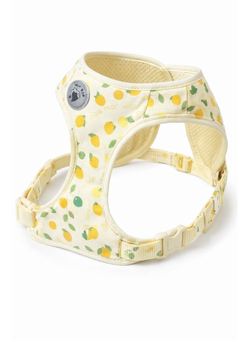 Pet Harness for Dogs and Cats up to 15 kg, Yellow with Adjustable Straps - Image 1