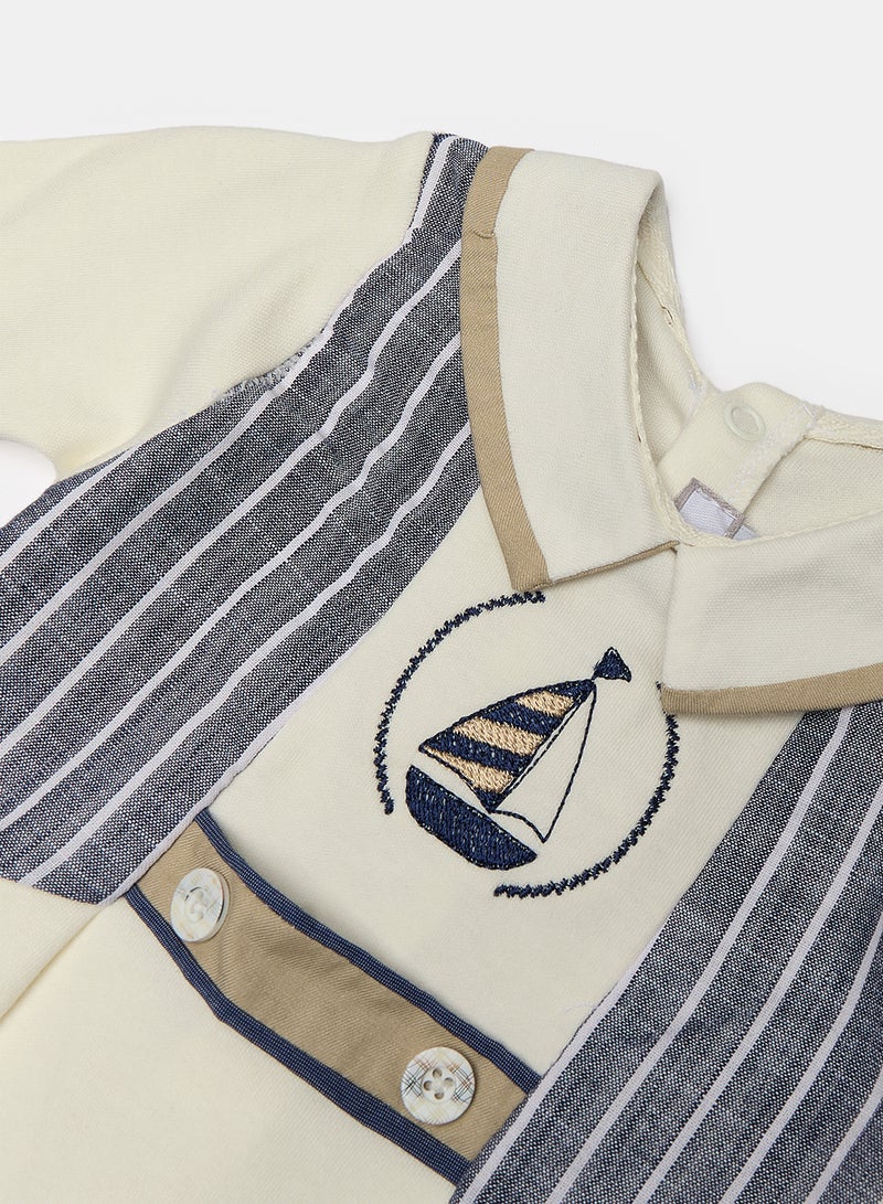 Babydola Baby Boys Fancy Footed Jumpsuit  - Image 3