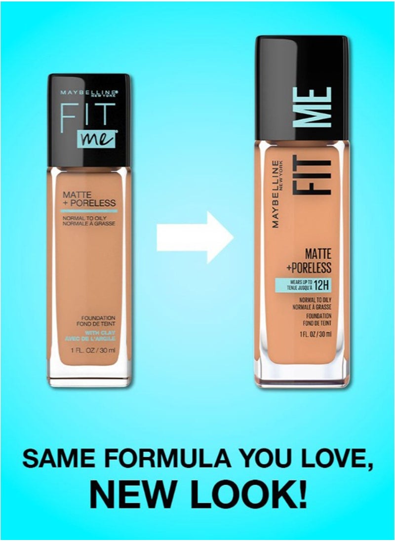 MAYBELLINE NEW YORK - Fit Me Matte & Poreless Foundation 16H Oil Control with SPF 22 - 130 Packaging may vary - Image 1