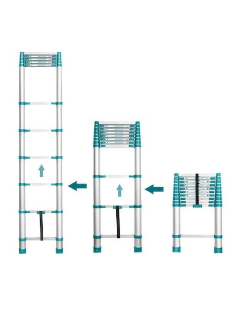TOTAL Telescopic Ladder 10 Steps THLAD08101 - Image 3