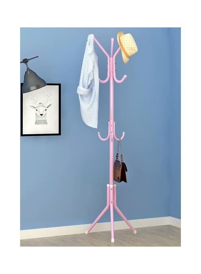 Beauenty Multi-Functional Metal Coat Rack Pink 175x43centimeter - Image 3